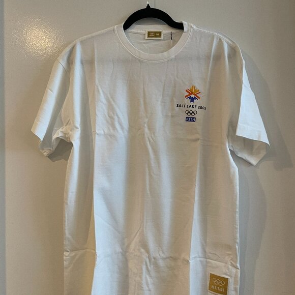 Kith x Olympics Salt Lake City 2002 Vintage Tee - White - Size M - NWT - Picture 1 of 5